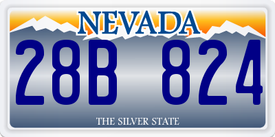 NV license plate 28B824