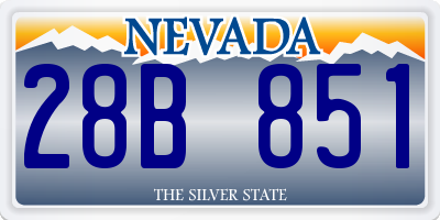 NV license plate 28B851