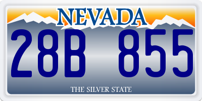 NV license plate 28B855