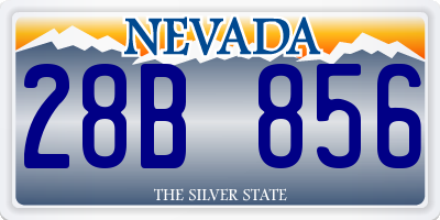 NV license plate 28B856