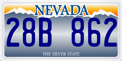 NV license plate 28B862