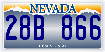 NV license plate 28B866