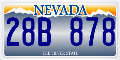 NV license plate 28B878