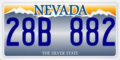 NV license plate 28B882