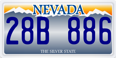 NV license plate 28B886