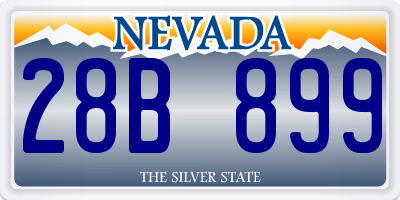 NV license plate 28B899