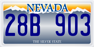 NV license plate 28B903