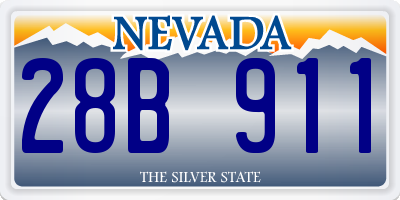 NV license plate 28B911