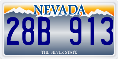 NV license plate 28B913