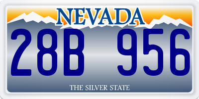 NV license plate 28B956