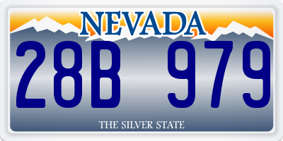 NV license plate 28B979