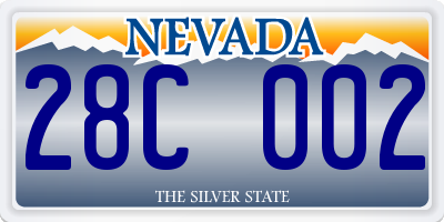 NV license plate 28C002