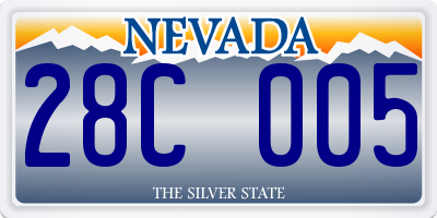 NV license plate 28C005