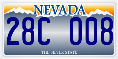 NV license plate 28C008