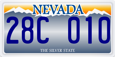 NV license plate 28C010