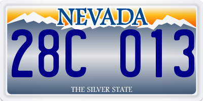 NV license plate 28C013