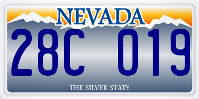NV license plate 28C019
