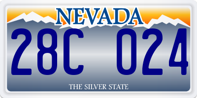 NV license plate 28C024