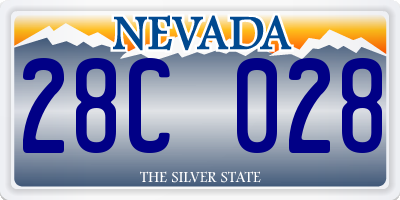 NV license plate 28C028
