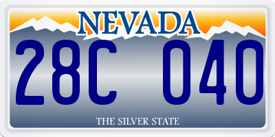 NV license plate 28C040