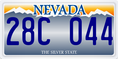 NV license plate 28C044