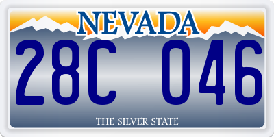 NV license plate 28C046