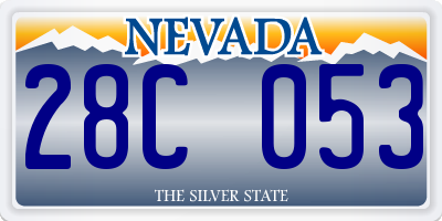 NV license plate 28C053