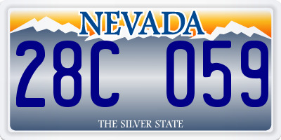 NV license plate 28C059