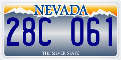NV license plate 28C061