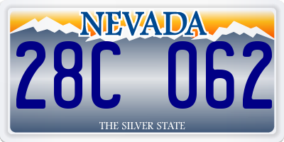 NV license plate 28C062
