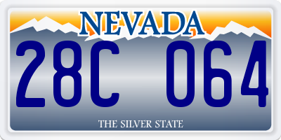 NV license plate 28C064