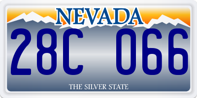 NV license plate 28C066