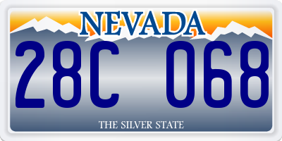 NV license plate 28C068