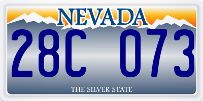 NV license plate 28C073