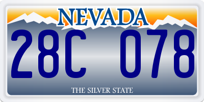 NV license plate 28C078