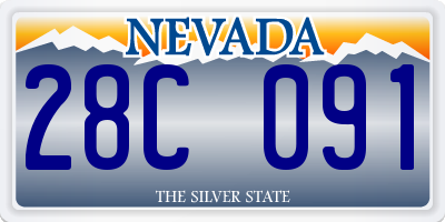 NV license plate 28C091