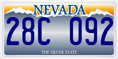 NV license plate 28C092
