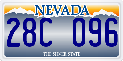 NV license plate 28C096