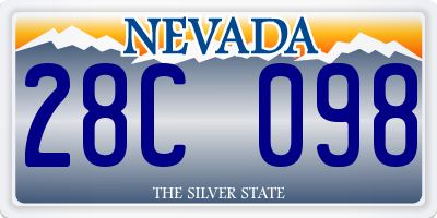 NV license plate 28C098