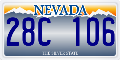 NV license plate 28C106