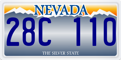 NV license plate 28C110