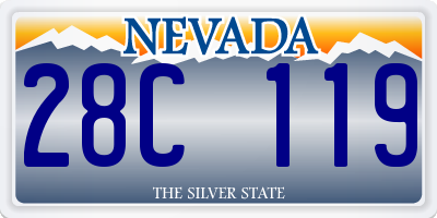 NV license plate 28C119