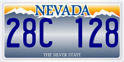 NV license plate 28C128