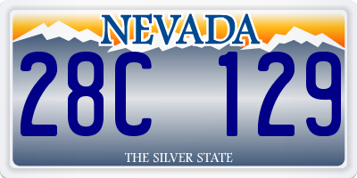 NV license plate 28C129