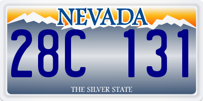 NV license plate 28C131
