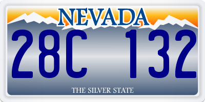 NV license plate 28C132