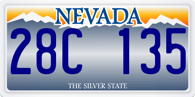 NV license plate 28C135