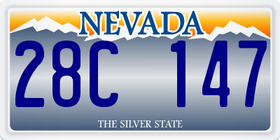 NV license plate 28C147