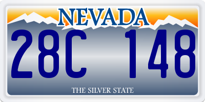 NV license plate 28C148