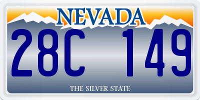 NV license plate 28C149